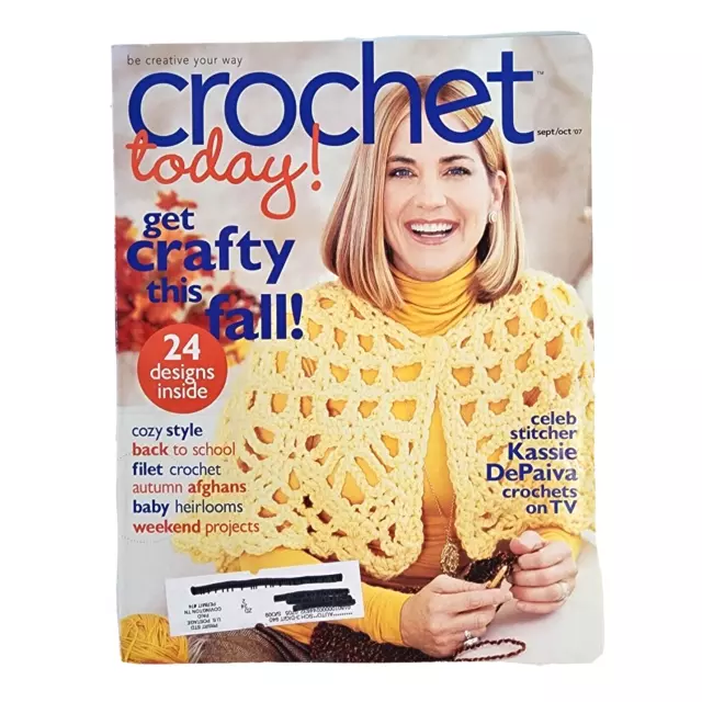 Crochet Today! Magazine September/October 2007 Afghans Throws Sweater Blanket