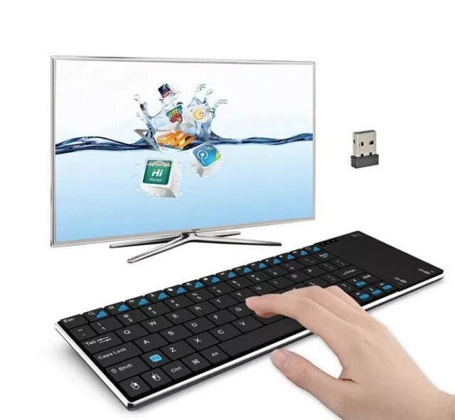 Mini Slim Wireless Keyboard And Mouse TouchPad Combo For PC Android Smart TV Box