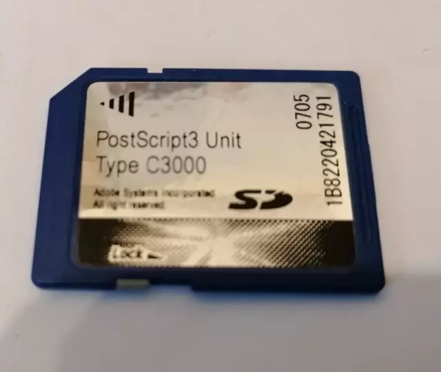 Genuine Ricoh Postscript3 print card for ricoh aficio mp C2500 C3000 (VAT INCL)