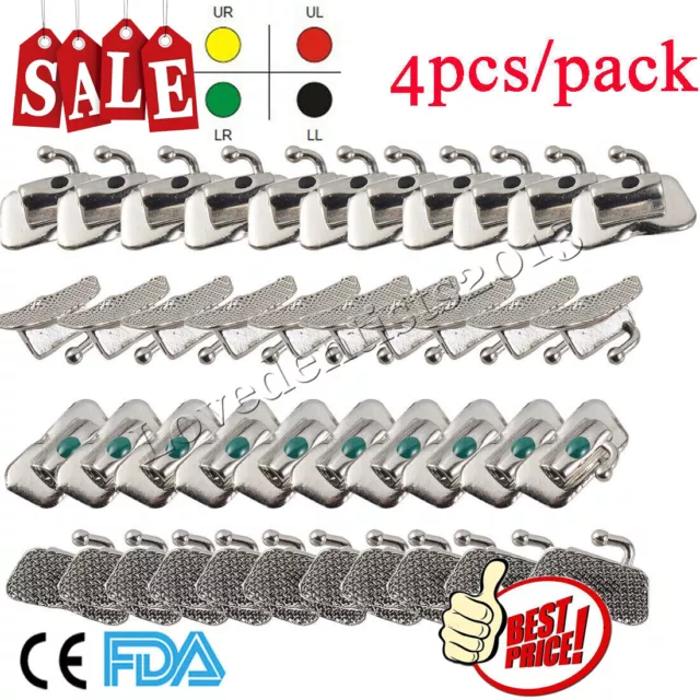 40/400pc Dental Orthodontic Buccal Tubes 1st 2nd Molar Tube Roth MBT Non-convert