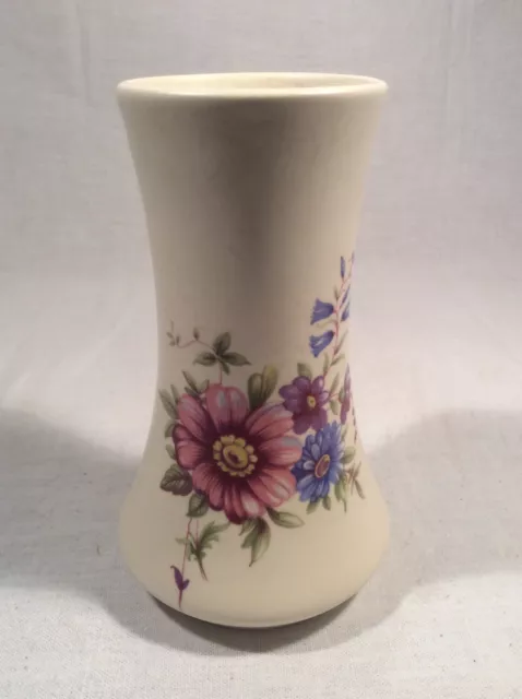 Lovely Decorative Vintage Floral Pattern Vase By Axe Vale Pottery, Devon