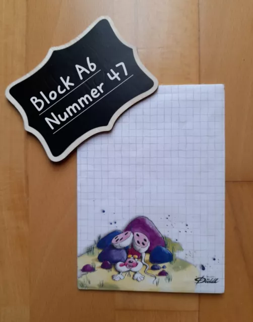 Diddl Block 47, 2 Blätter Din A6 (Erschlafft)