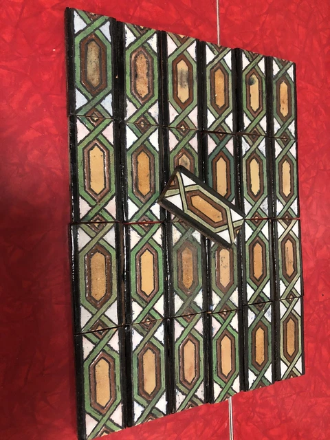Malibu Potteries - Gorgeous Malibu Tile Decorative Border Tiles-Lot 1 (26 Tiles)