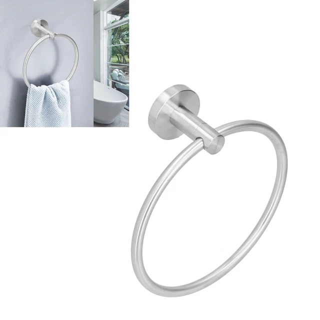 HG TOWEL RING Modern Circle Wall Maounted Stainless Steel Bathroom Towel Rack $26.20 - PicClick AU