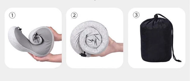 U-Shaped Memory Foam Rebound Travel Pillow Neck Support Head Rest Airplane Sleep 3