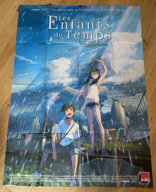 Affiche Pliée 120x160cm LES ENFANTS DU TEMPS 2019 Makoto Shinkai Animation