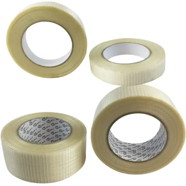 Crossweave Tape 25/50Mm X50M(1/2")Rolls Reinforced Fibreglass Filament Tapes