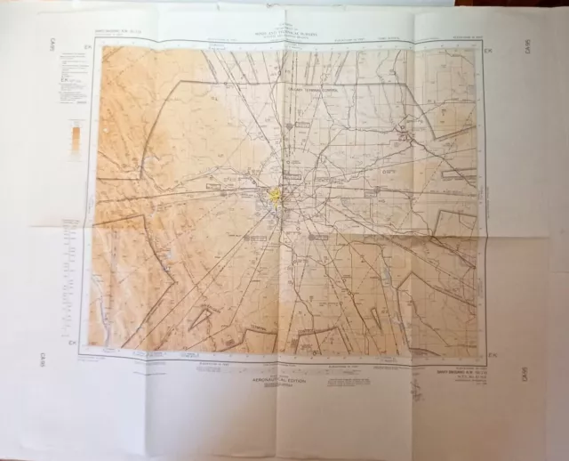 Canadian Dept Mines & Resources Banff - Bassano Aeronautical Map July 1969