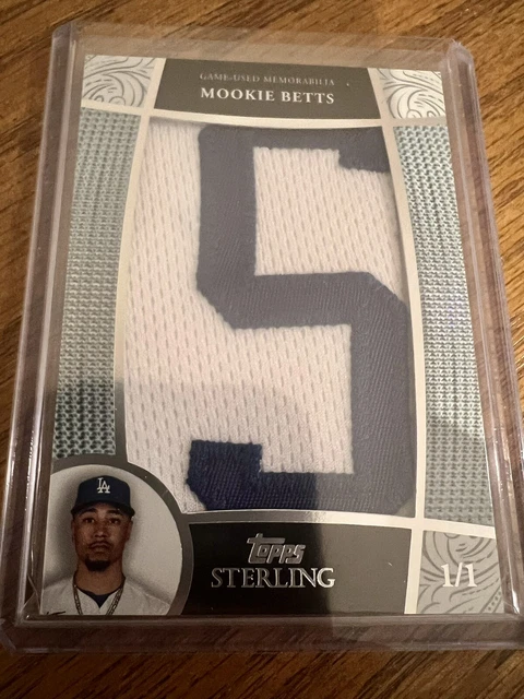 2023 Topps Sterling MOOKIE BETTS 1/1 Game Used Nameplate Letter Patch Dodgers
