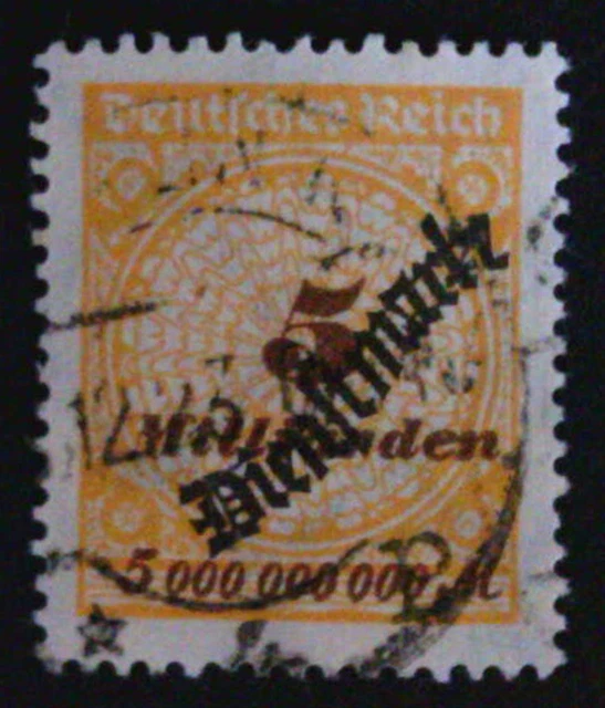 6257) Deutsches Reich Dienstmarken Mi.-Nr. 85 gestempelt Befund Winkler BPP