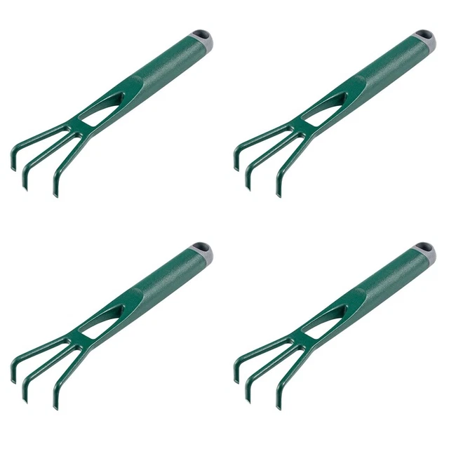 4PCS Plastik Rake Garten Grasentferner lockerte Boden Rake Gartenversorgung
