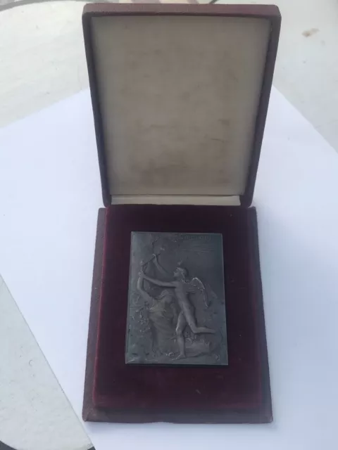 Médaille rectangulaire bronze, Exposition universelle internationale 1900 PARIS