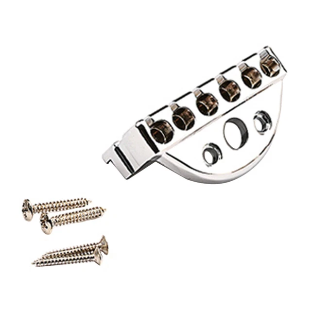 Cuscino per cuscino accessori chitarra selle ponte per blocco corde chitarra argento metallo