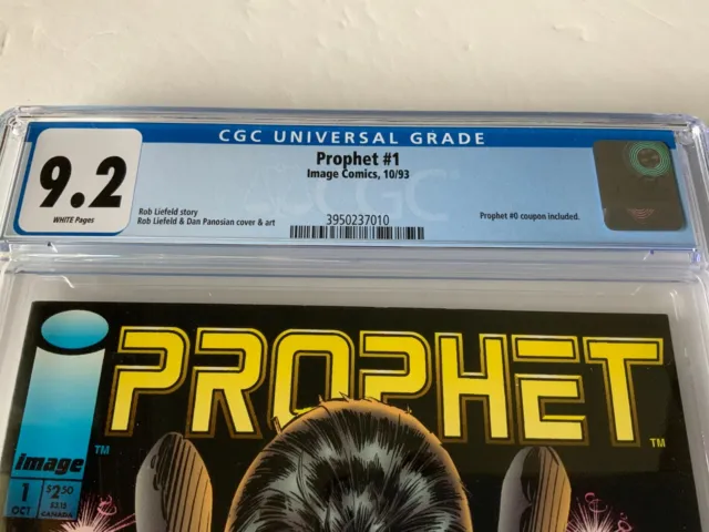 Prophet 1 Cgc 9.2 White Pages Coupon Included Rob Liefeld Image Comics 1993 Bb 2