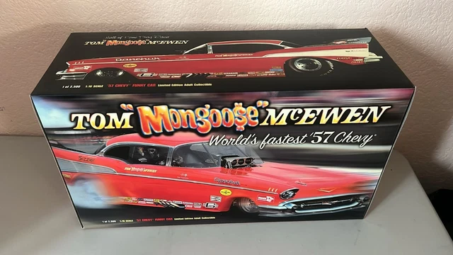 ミニカー 1:16 Tom Mon McEwen 57 Chevy NHRA Tom Mongoose McEwen 57 Chevy NHRA 1/16 Scale Car with Box