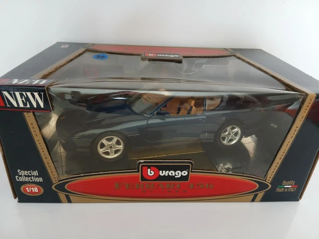 BURAGO 1/18 - COD. 3036 FERRARI 456GT 1992 - METALLIC BLUE