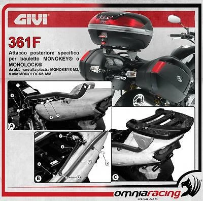 GIVI MOUNTING KIT Rear Rack for Givi Kappa Hard Cases Yamaha XJR 1300 ...