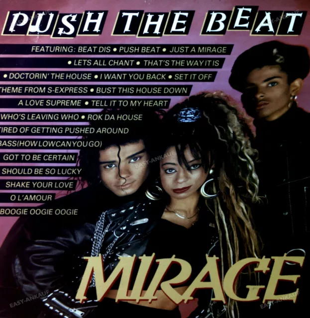 Mirage - Push The Beat Maxi 1988 (VG/VG) .