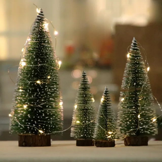 Legno Piccoli Cedri Mascello Plastica Ornamenti Accessori Albero di Natale Casa