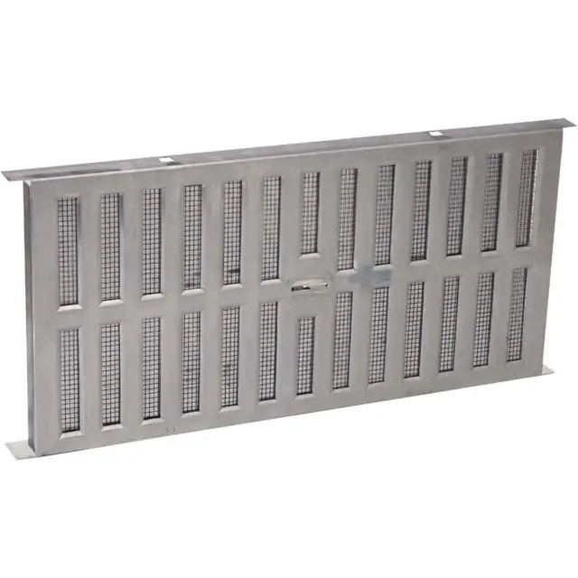 Air Vent 8 In. x 16 In. Aluminum Manual Foundation Vent with Adjustable Sliding
