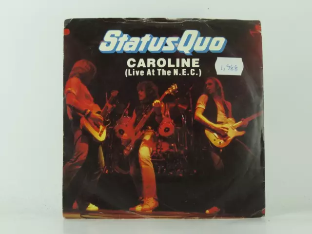 STATUS QUO CAROLINE (52) 2 Track 7" Single Picture Sleeve VERTIGO RECORDS