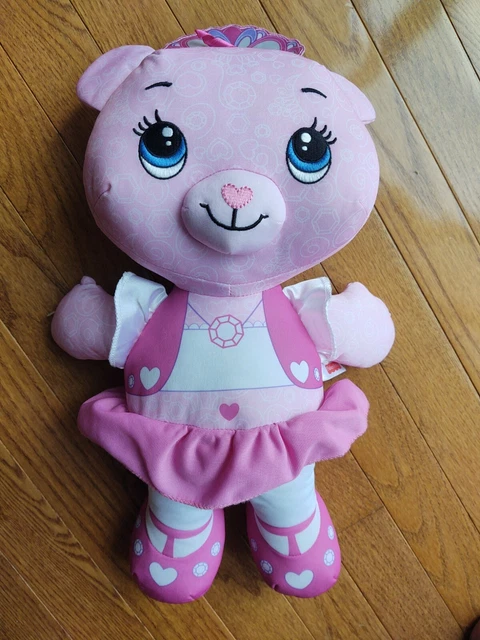 2011 Fisher Price Pink Doodle Bear Plush - 16" Tall, pink