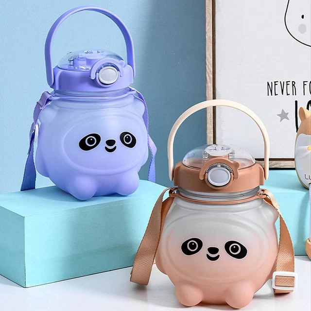 Portable Children's Drinking Bottle Kawaii Water Bottle Cute Bear Big Belly Cup