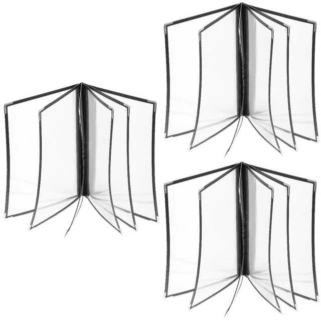 3 Pc Recipe Folder Wedding Table Decor The Menu Loose Leaf Shell