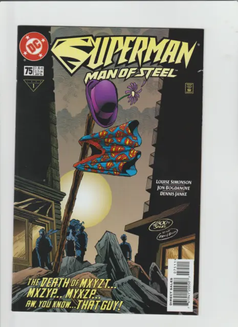 Superman: The Man of Steel #75 MIster Mxyzptlk DEATH HOMAGE COVER FOLD OUT VF/NM
