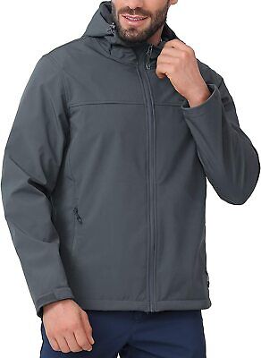 CAMEL CROWN Mens Softshell Jacket Fleece Lined Waterproof Windproof Lightweight