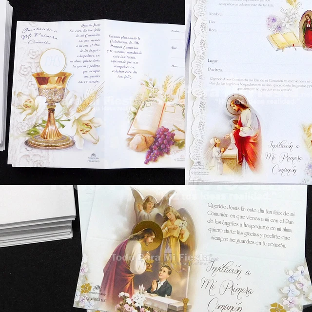 INVITACIONES PRIMERA COMUNION First Communion Invitations Envelopes