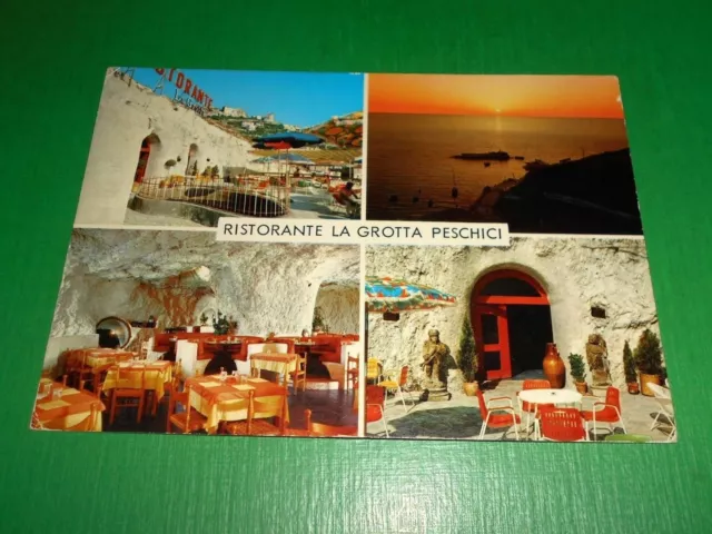 Cartolina Peschici ( Foggia ) - Ristorante La Grotta 1970 ca