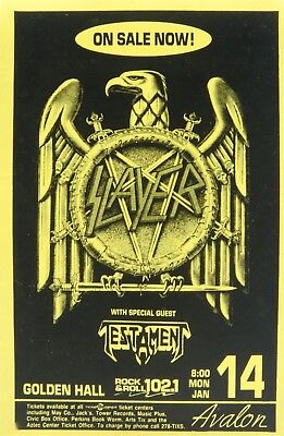 slayer testament tour 1991