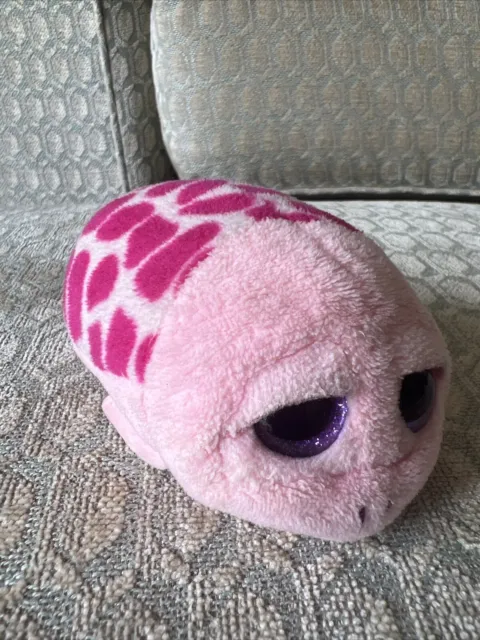 Ty Teeny Beanie Boos Shuffler the Pink Turtle Plush Toy. 4” inch. VGC