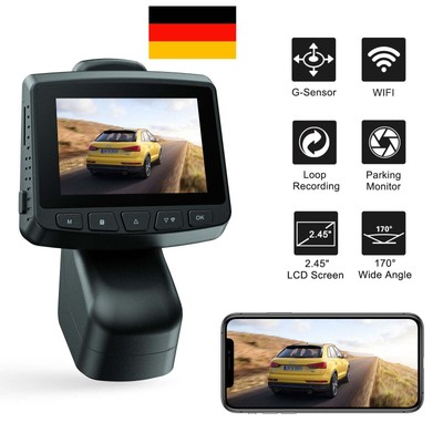 Dashcam-Kits Auto Rekorder Schwarz WLAN Zubehör 1080P 144 X 92 X 70 Mm DVR 