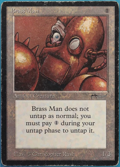Brass Man Arabian Nights HEAVILY PLD Artifact Uncommon CARD (379363) ABUGames