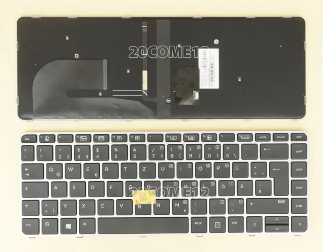 For HP Elitebook 745 G3 745 G4 840r G4 846r G4 keyboard Backlit German Tastatur