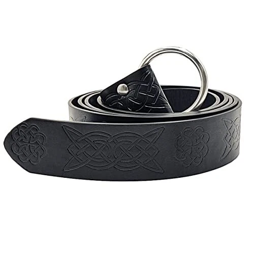 Ceinture Celtique Vintage, Ceinture de Chevalier en Cuir PU en Relief, Ceinture