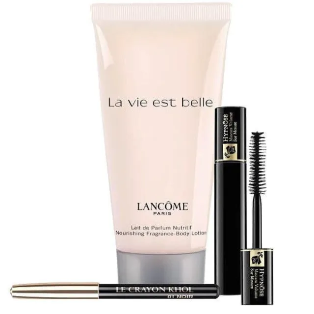Lancome gift set body lotion La vie est belle+ Hypnose mascara+ Eye Pencil BNIB