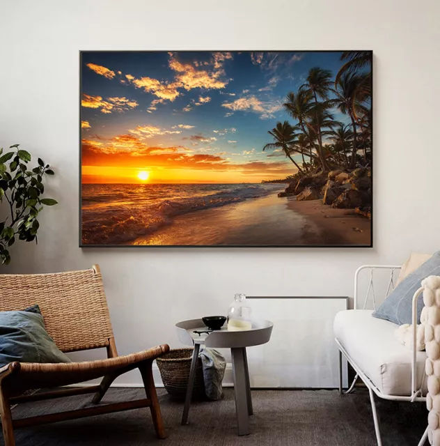 Sunset Landscape Canvas Painting Posters and Prints Wall Art Pictures Home Decor