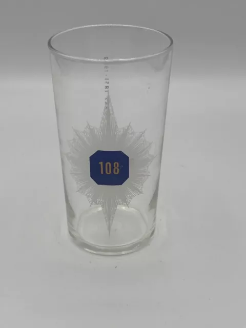 MCM 1959 Corning Glass Works 108th Anniversary Tumbler Cocktail Glass Pyrex