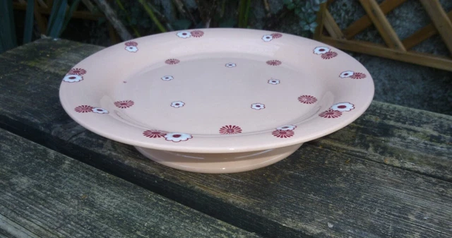 Pièce de Service de Table Ancien Compotier bas Faience LONGWY n°2