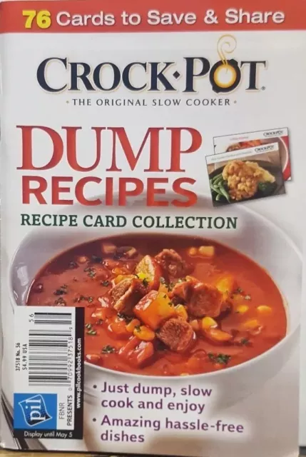 Crock Pot Dump Recipes Card Collection #56 (Small/digest size) FREE SHIPPING
