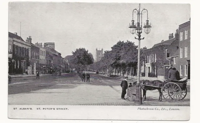 Postcard St Peter’s Street St Albans Hertfordshire