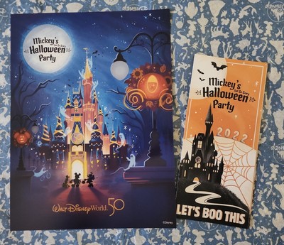 NEW 2022 DISNEY World 2022 Mickeys Not So Scary Halloween Party Print