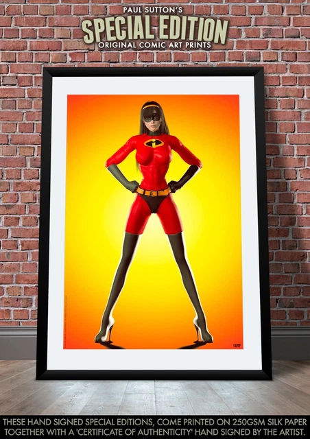 VIOLET PARR SEXY Incredibles Pixar Disney Comic signiert x3 Druck Set ...