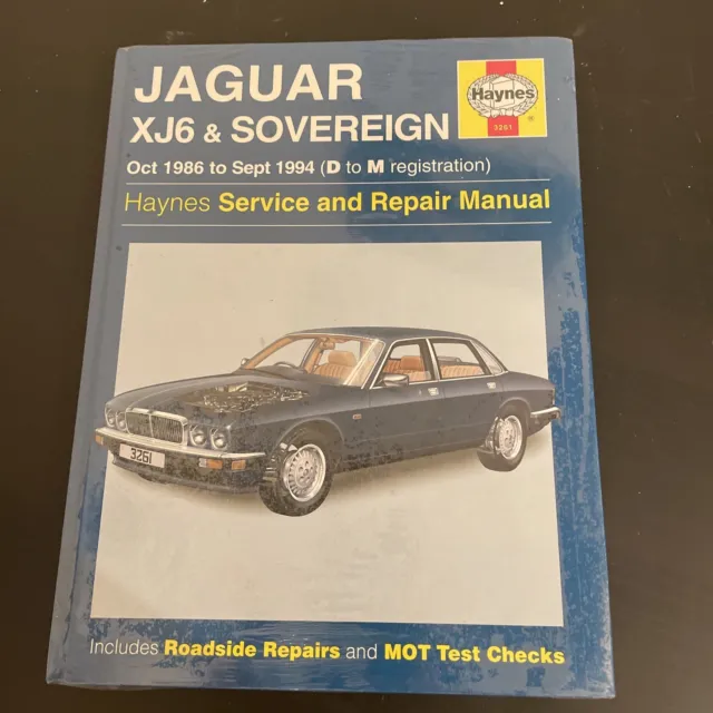Haynes Jaguar Xj6 & Sovereign Service & Repair Manual 1986-1994 D To M Reg 3261