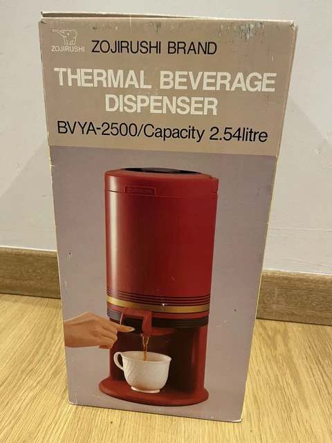 Zojirushi 2,5 Liter Thermo Schwerkraft Topf Getränkespender Neu aus altem Lagerbestand braun Nescaffe