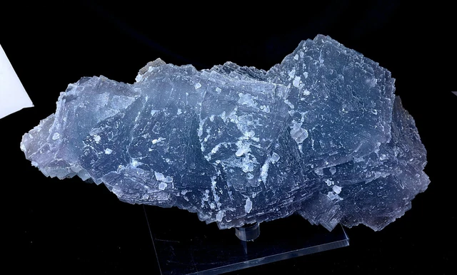 11LB New Find Transparent Blue Cube Fluorite Crystal Cluster Mineral Specimen