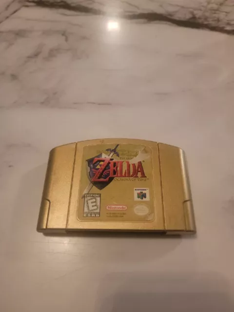 Zelda The Ocarina Of Time N64 Game Cartridge Gold Nintendo Collectors  Edition